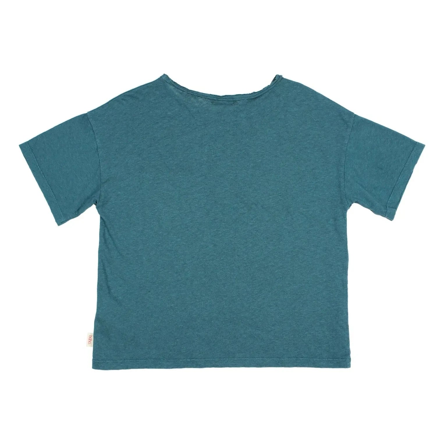 Búho - Linen Pocket T-Shirt | Peacock Blue