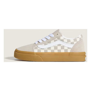 Vans - Old Skool Gum Check Sneakers with Laces | Oatmeal