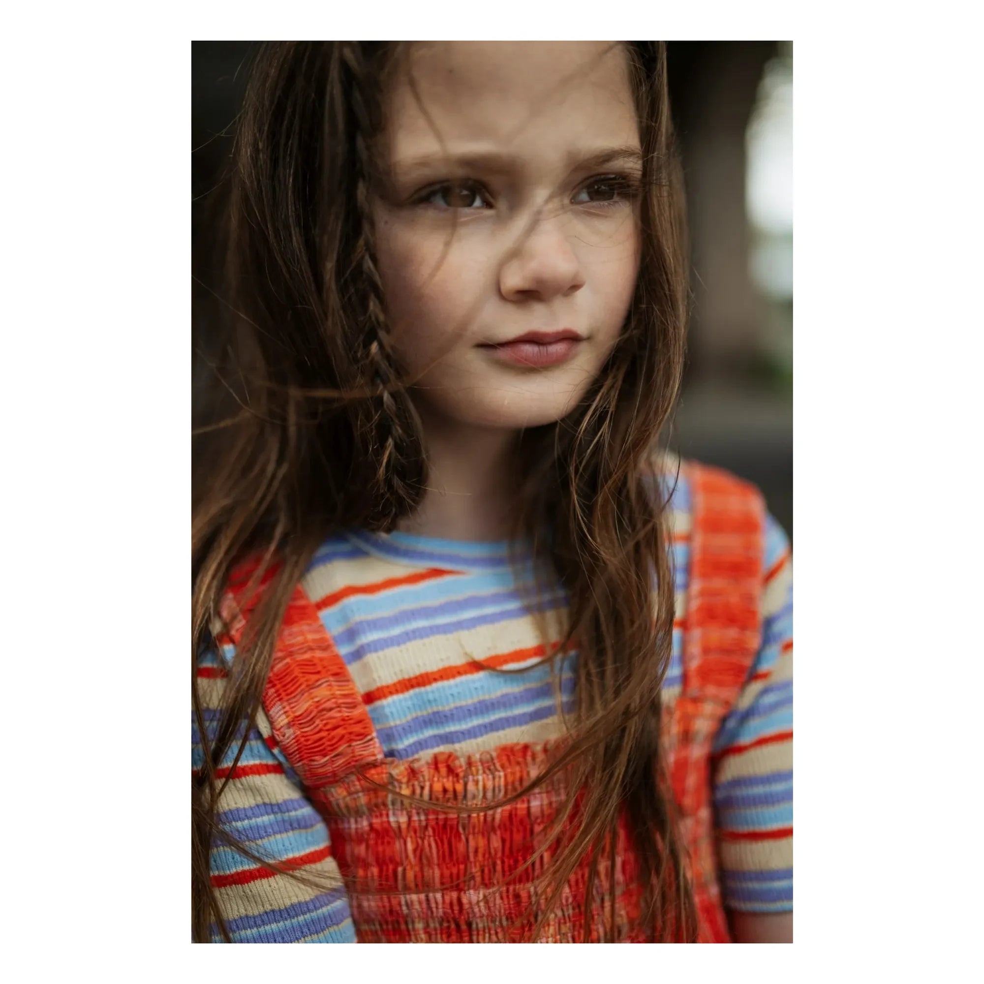 Repose AMS - Carreaux Smocked Dress | Coral