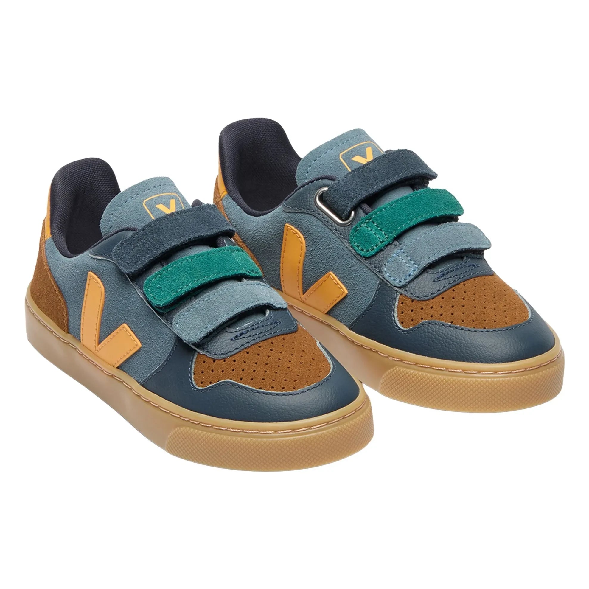 Veja - V-10 Süet Çizik Sneakers | Mavi