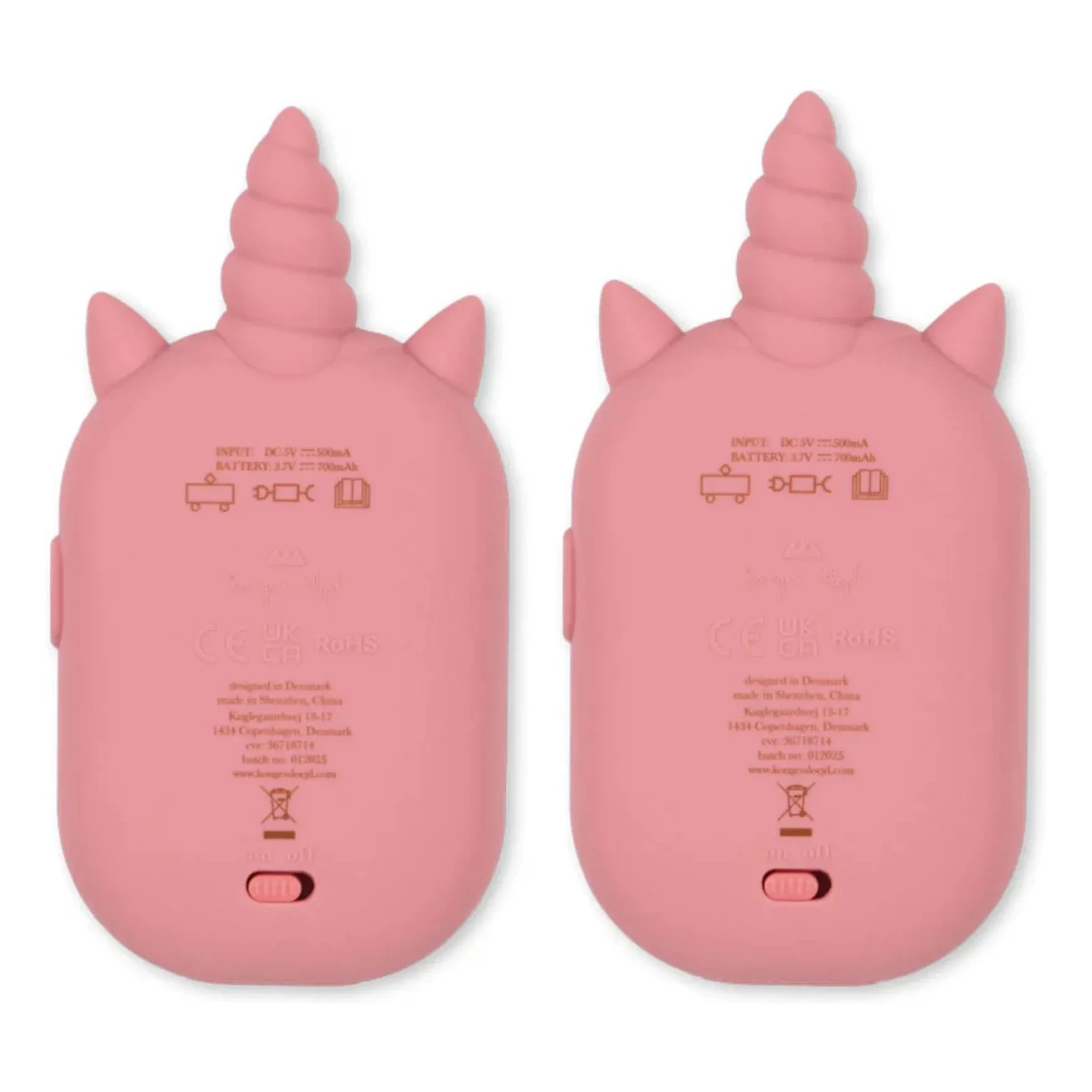 Konges Sløjd - Glittered Walkie-Talkie - 2-Pack | Pink