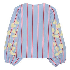 SISSEL EDELBO - Elisabeth Organic Cotton Blouse | Blue