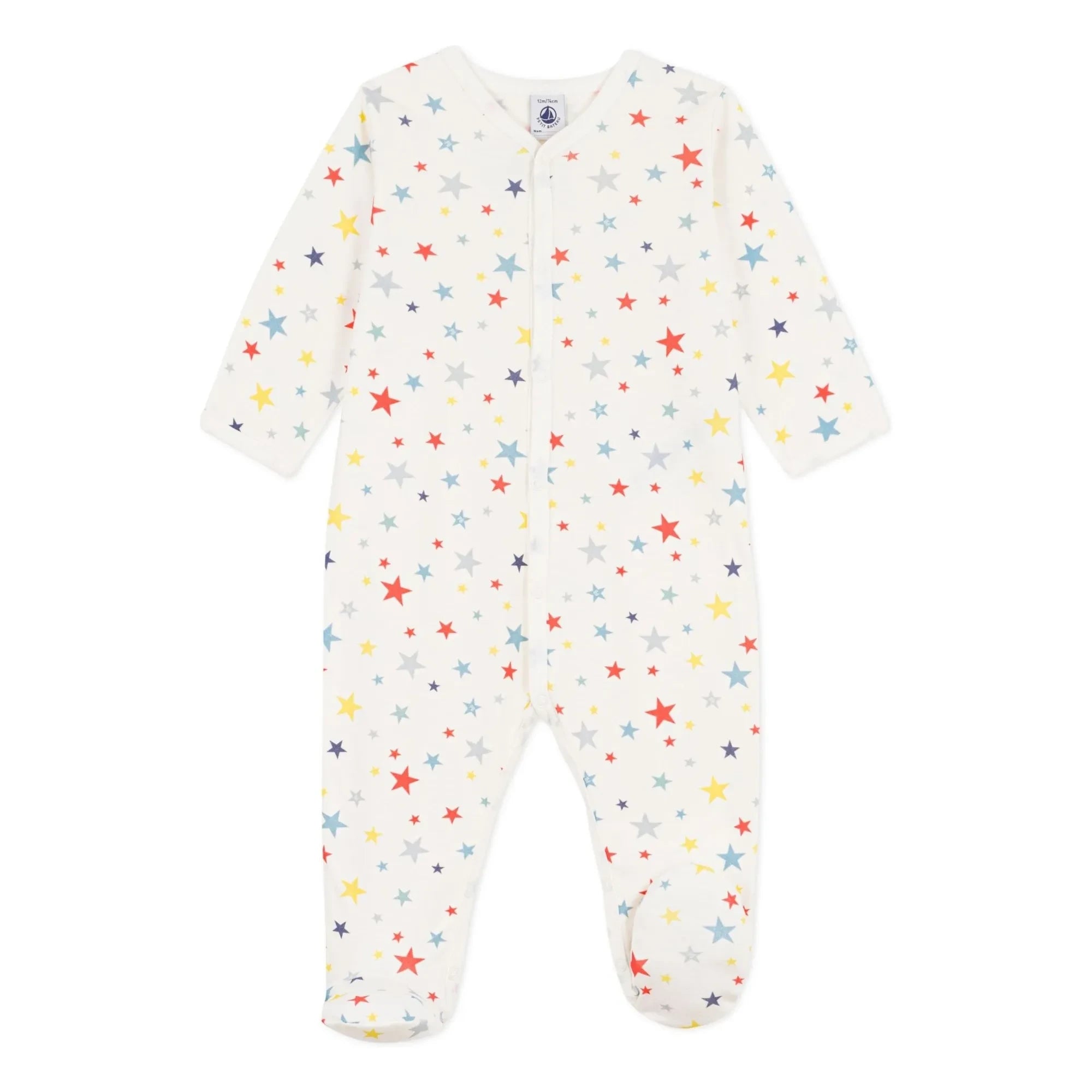 Petit Bateau - Dors Bien Stars Pajamas | White
