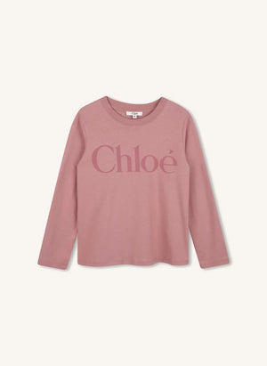 Chloé - Chloé organik pamuk Tişört | Toz Pembe