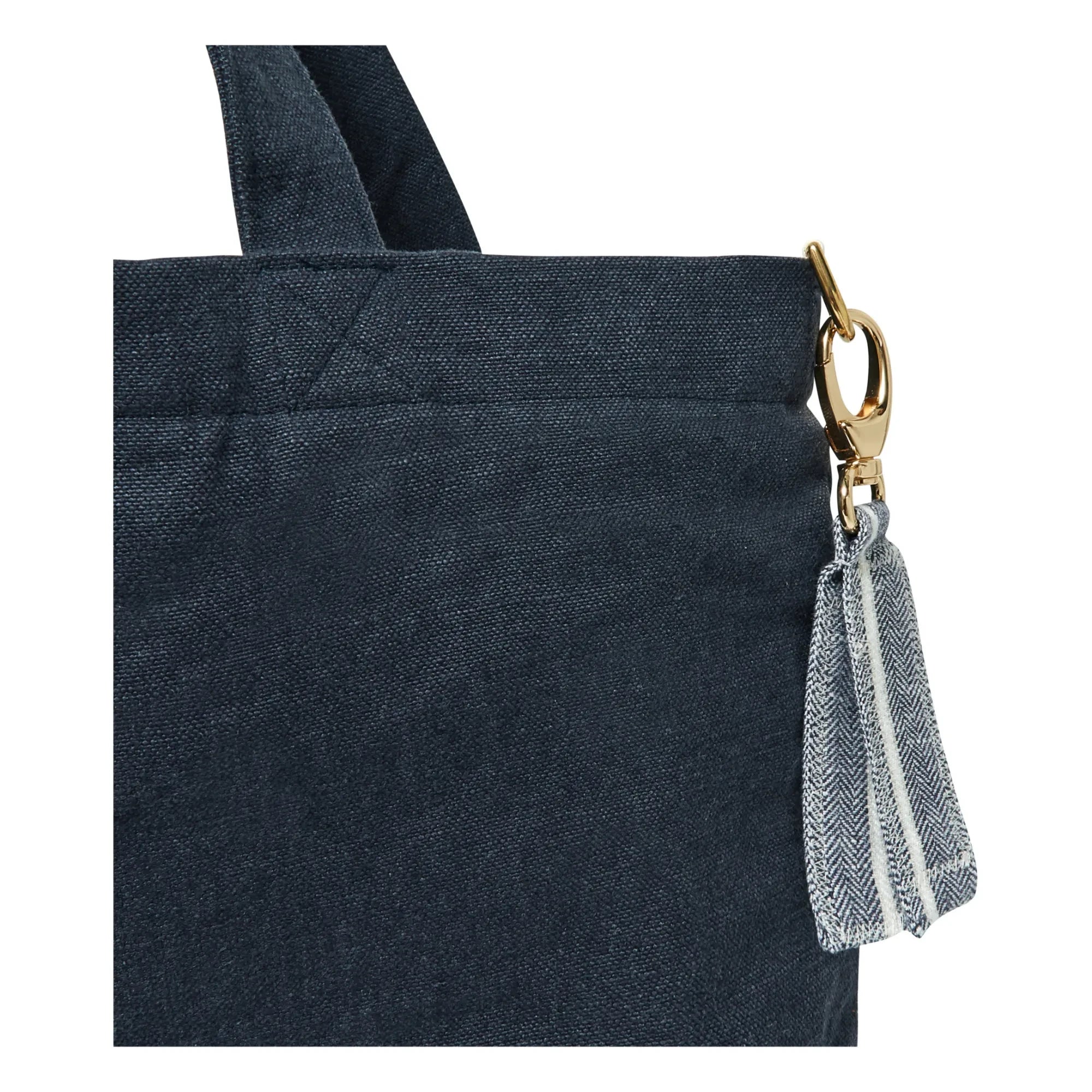 Adorna - Linen Tote Bag | Navy Blue
