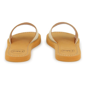 Chloé - Logo Sandals | White