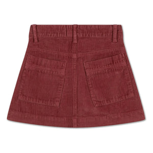 Repose AMS - Buttoned Skirt Organic Cotton | Red