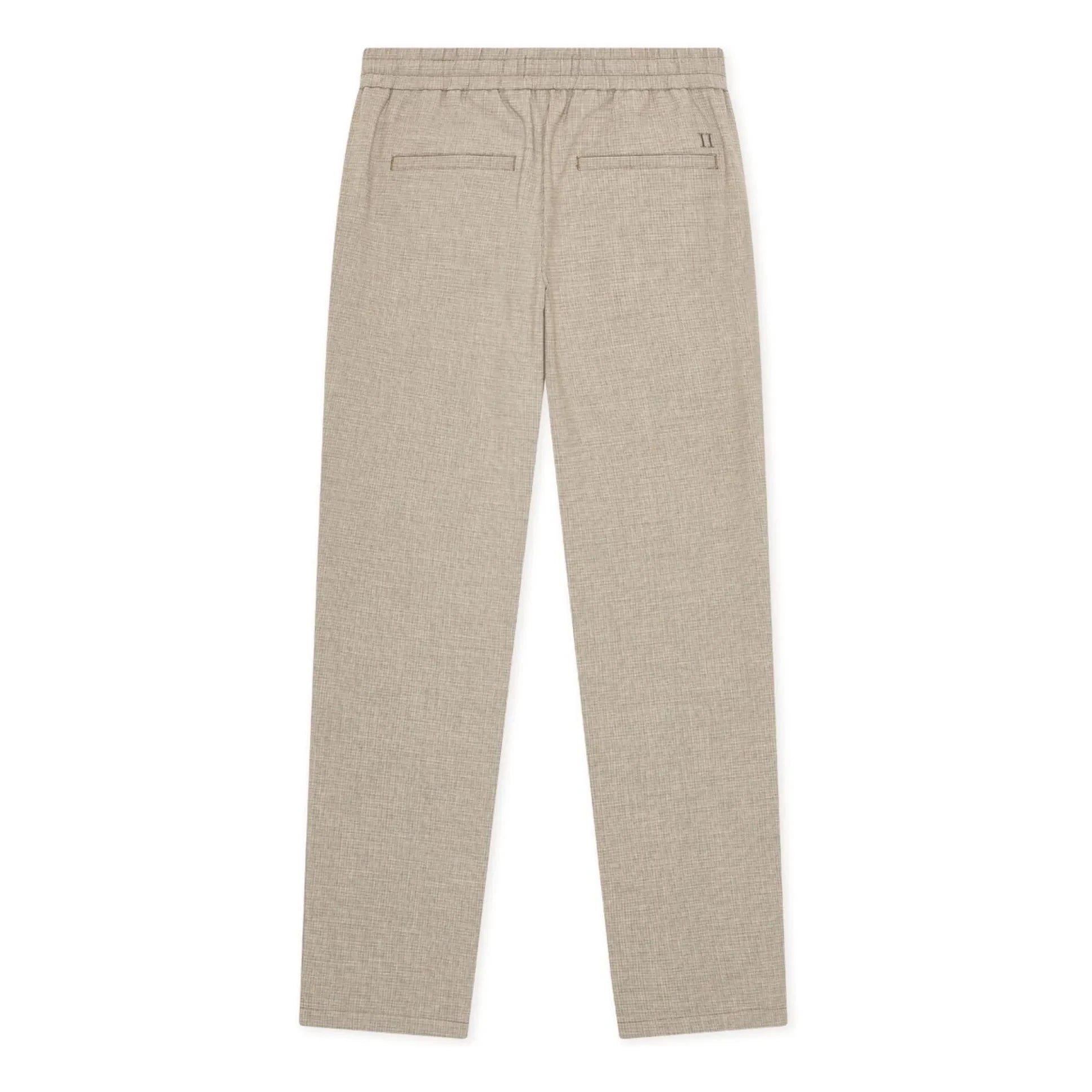 Les Deux - Mini Checked Pants | Dark Beige