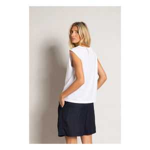Smallable Woman - Freja Organic Cotton Sleeveless T-Shirt | White