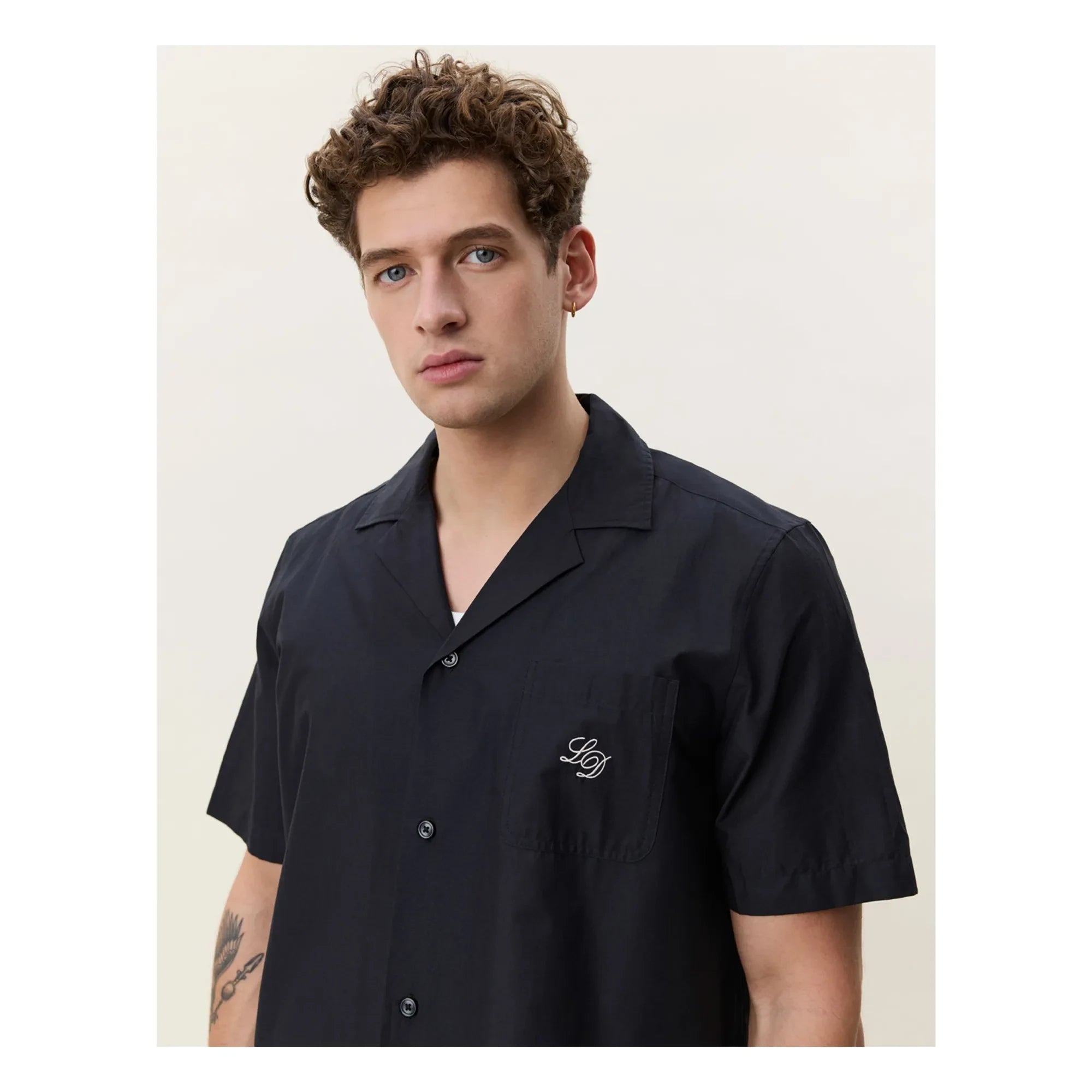 Les Deux - Border Shirt | Black