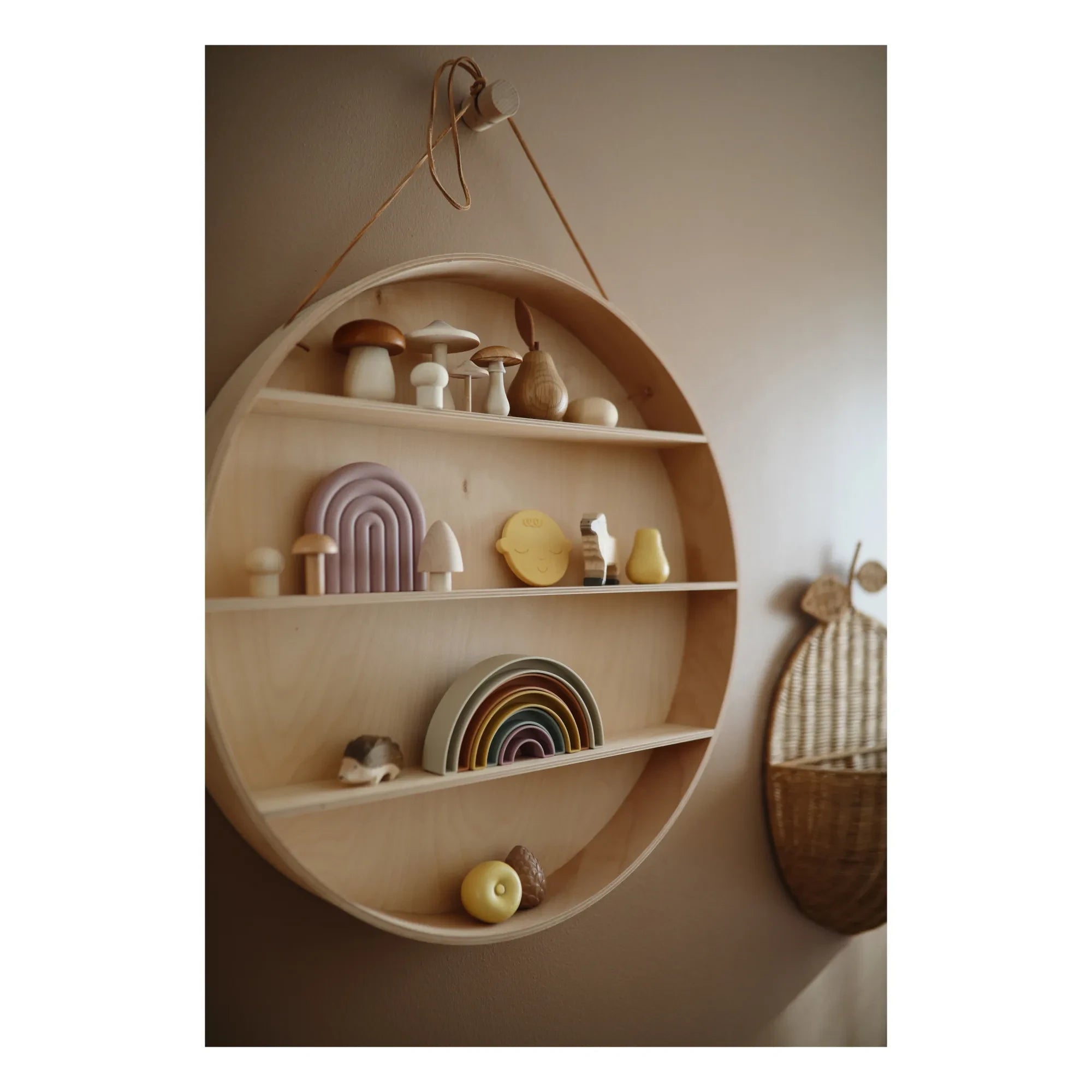 Mushie - Stacking Rainbow | Beige