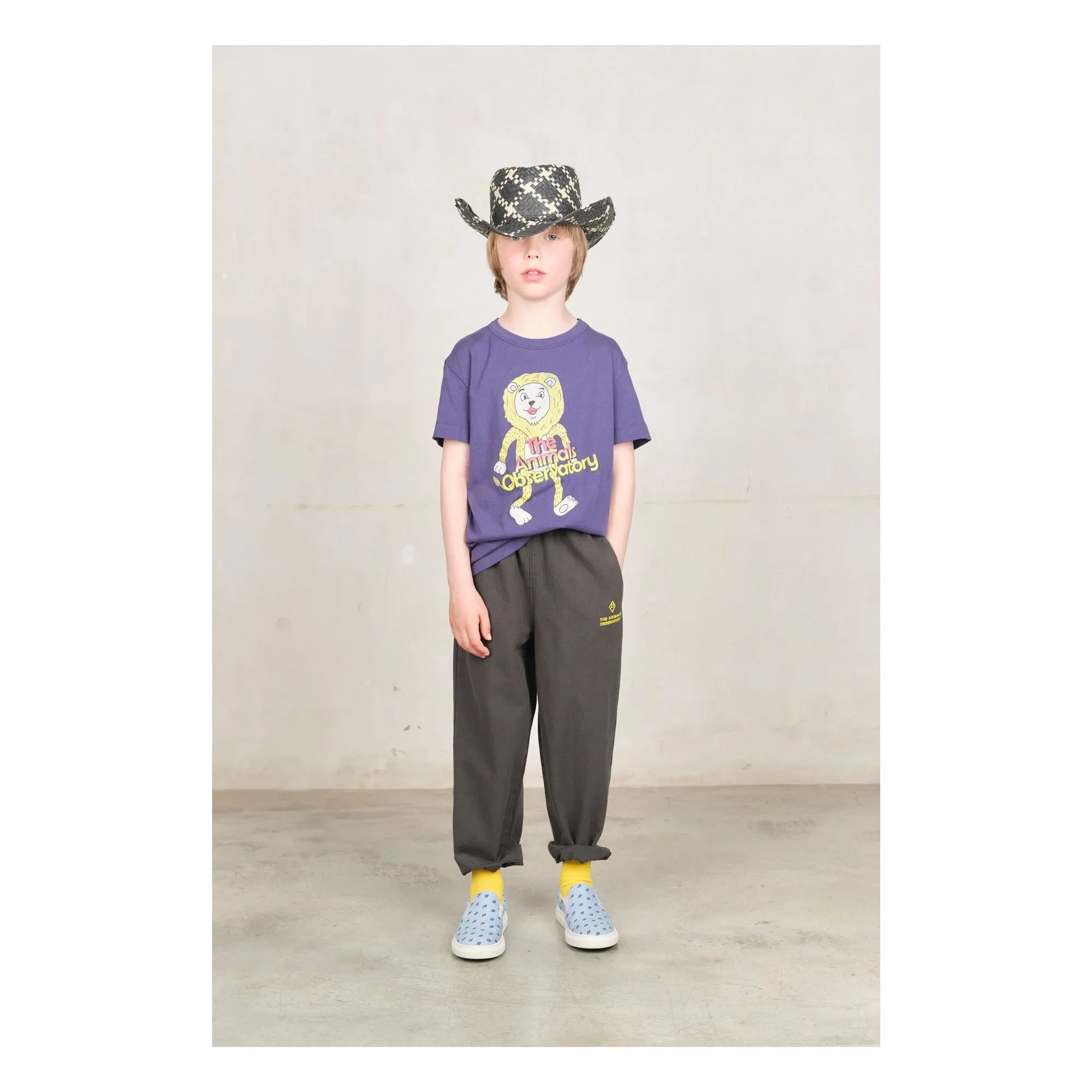 The Animals Observatory - Rooster Lion T-Shirt | Navy Blue