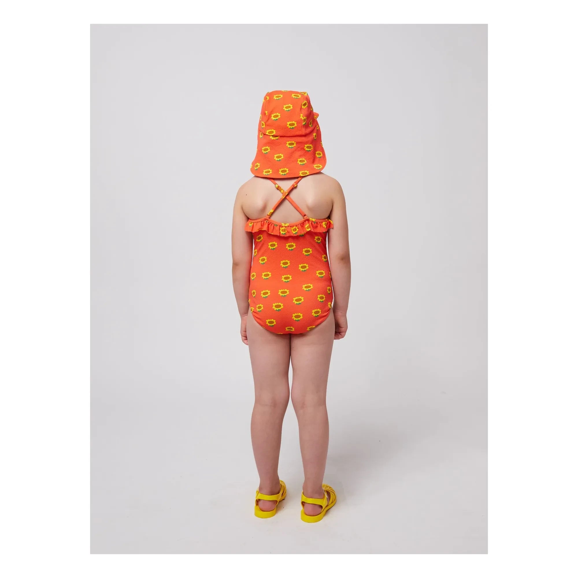 Bobo Choses - Sunflower Swimsuit Made from Recycled Fibers | Red