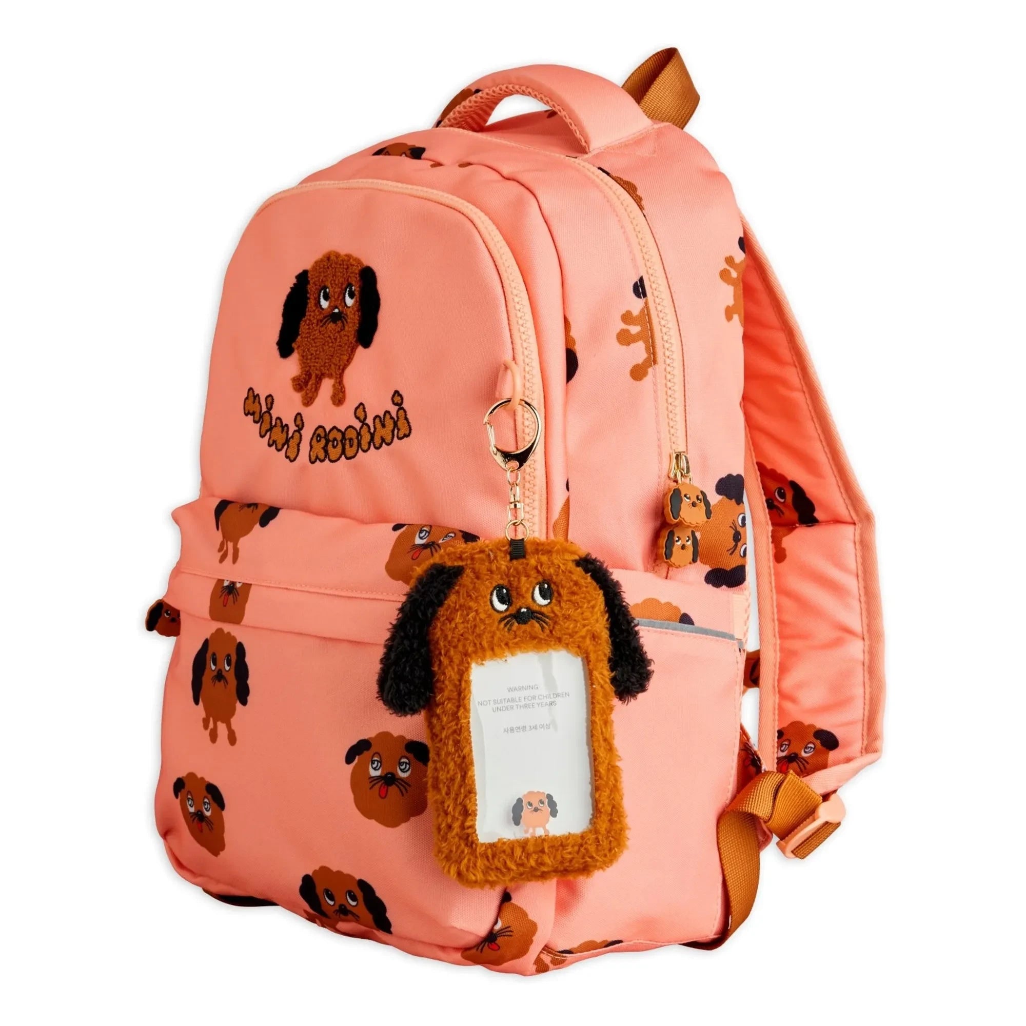 Mini Rodini - Doggies Recycled Fiber Backpack | Light Pink