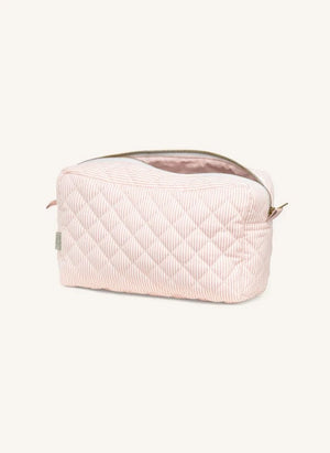 Cam Cam - Classic Striped Makeup Bag | Pink
