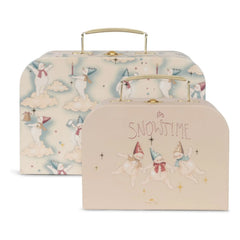 Konges Sløjd - Snowfall small cardboard suitcases - Set of 2 | Beige