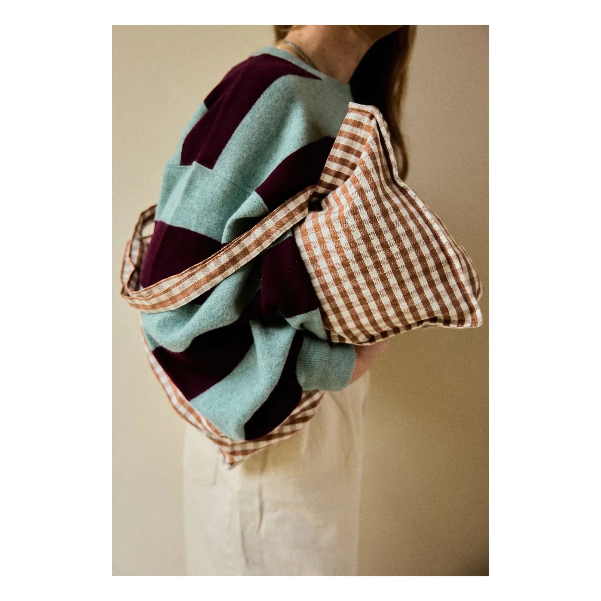 Gabrielle Paris - Mocha Check Weekend Bag | Mocha