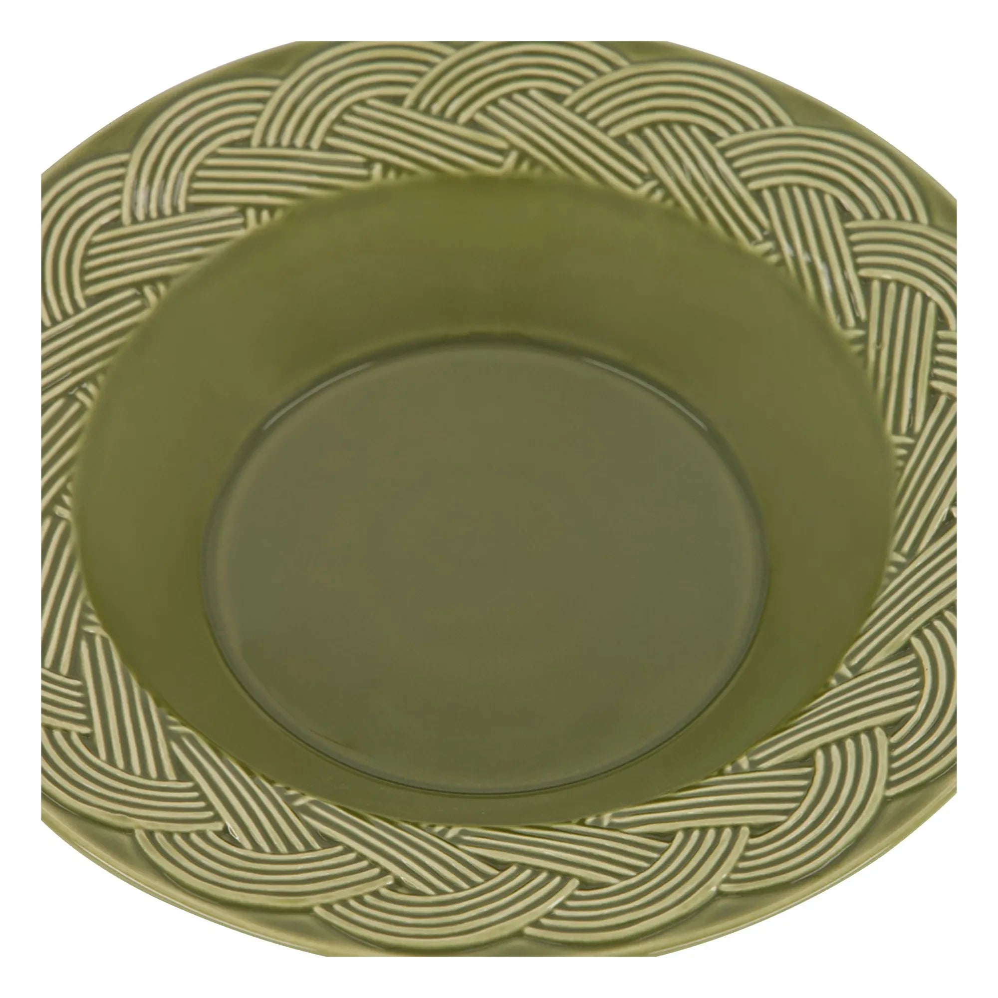 House of Capricorn - Wicker Soup Plate | Green