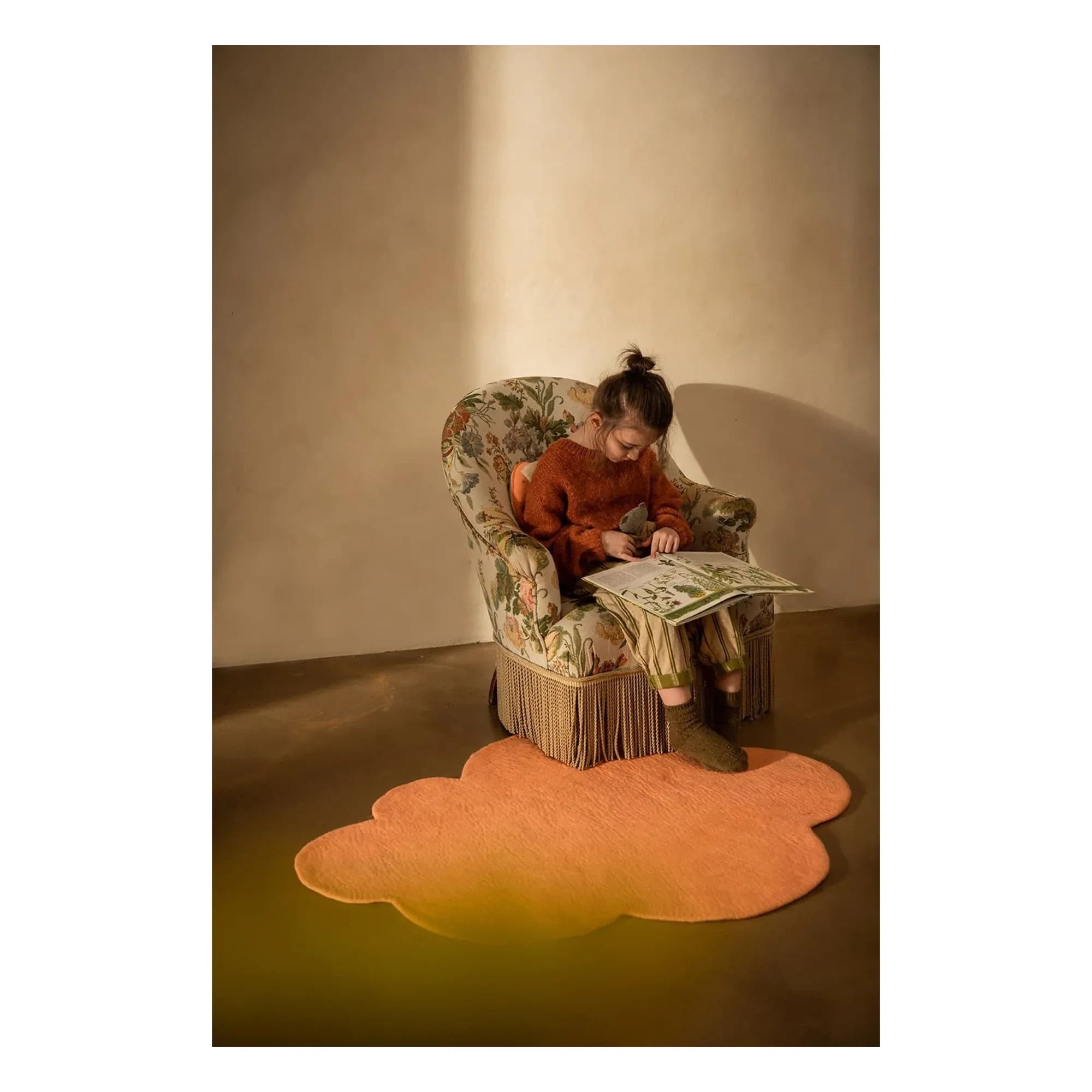 Muskhane - Felt Cloud Rug | Powder Pink