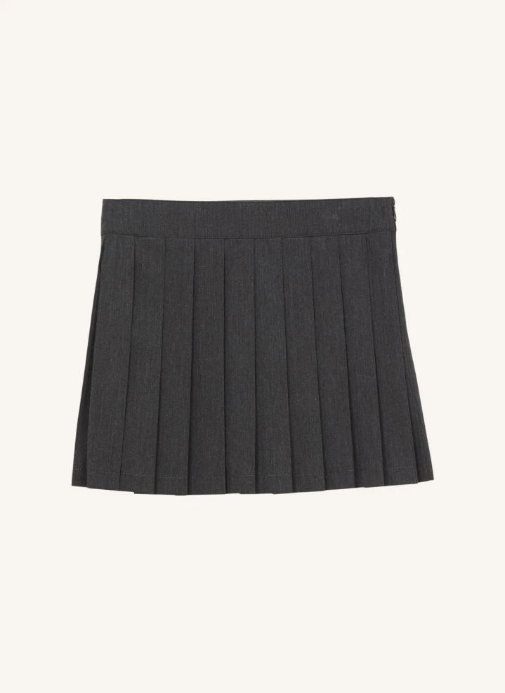 Smallable Kid - Bath Pleated Skirt | Heather grey