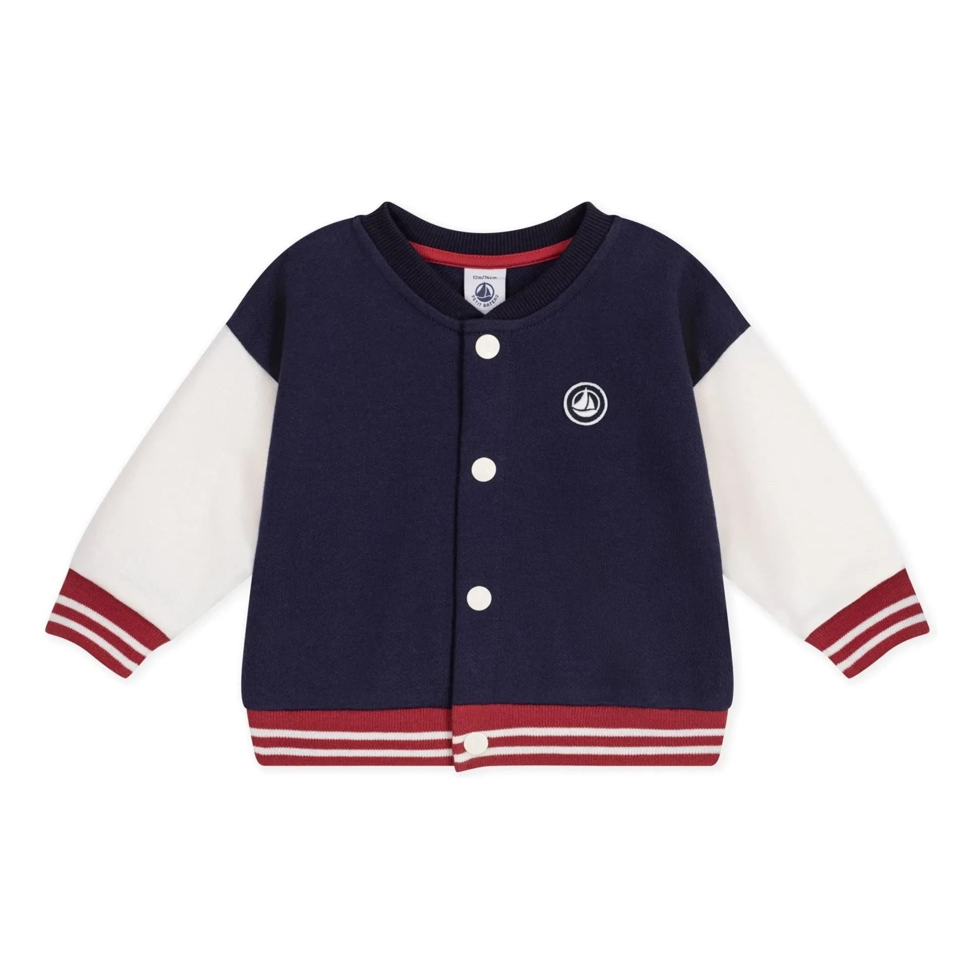 Petit Bateau - Organik Pamuk Teddy Ceket | Gece mavisi