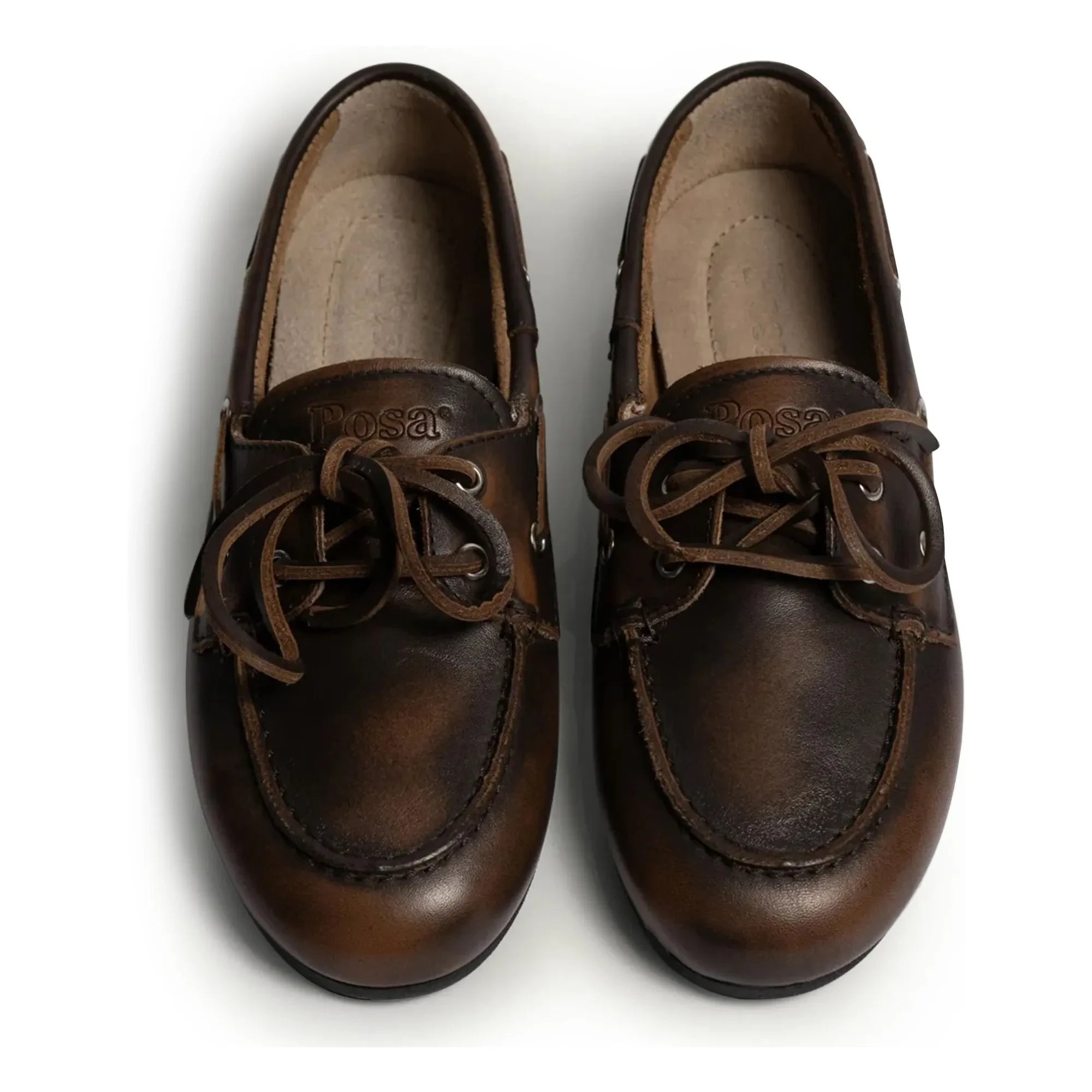 Posa - Leather Boat Shoes | Brown
