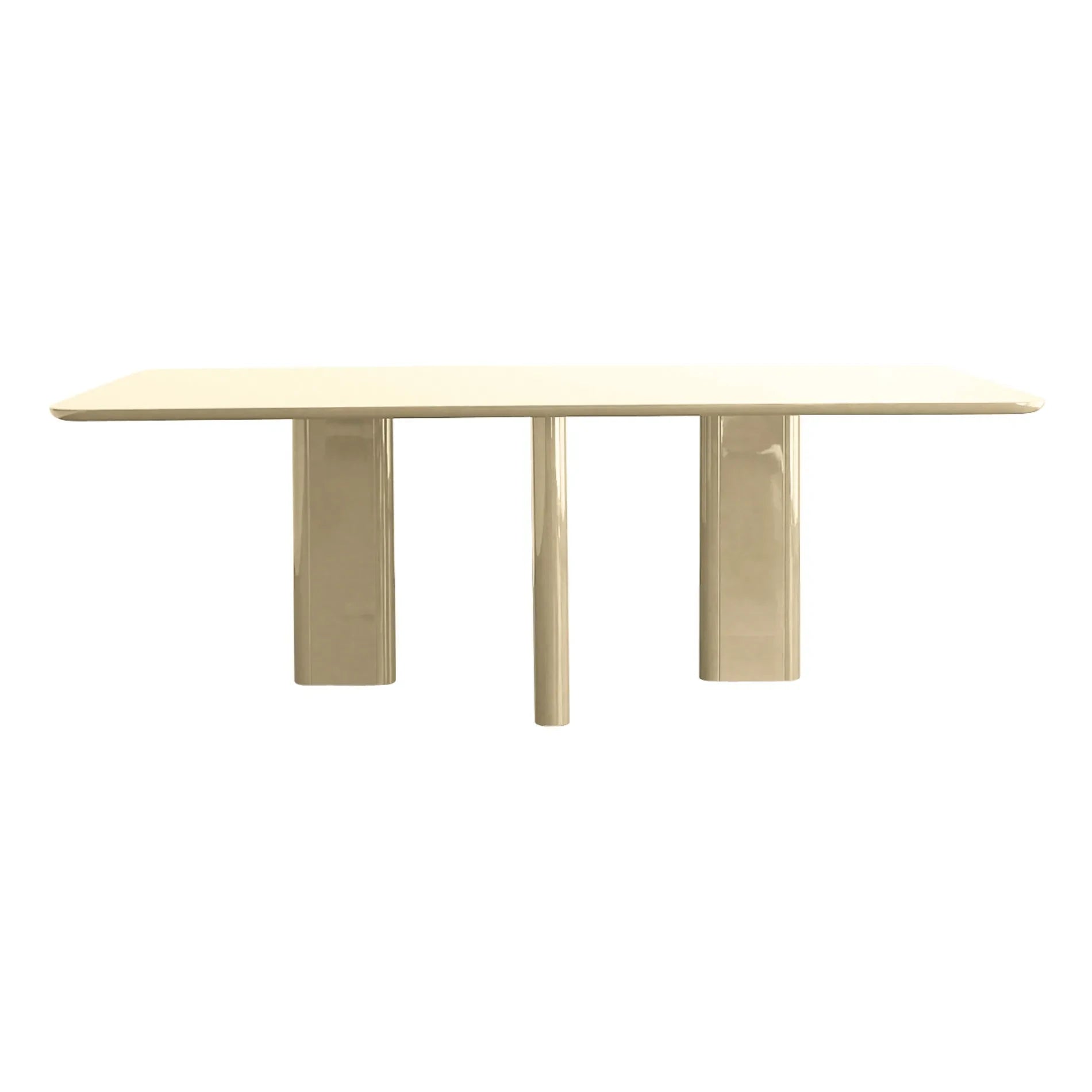 Gabrielle Paris - Joe Rectangular Dining Table | Cream
