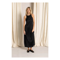 Smallable Woman - Zelie Satin Dress | Black