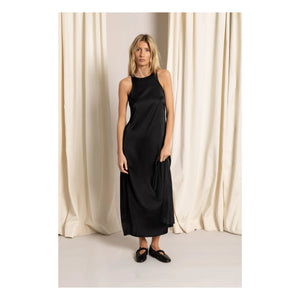 Smallable Woman - Zelie Satin Dress | Black