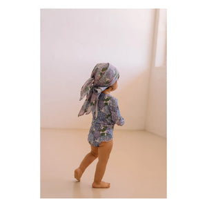 Studio Bohème - Linon Flowers Organic Cotton Scarf | Lilac