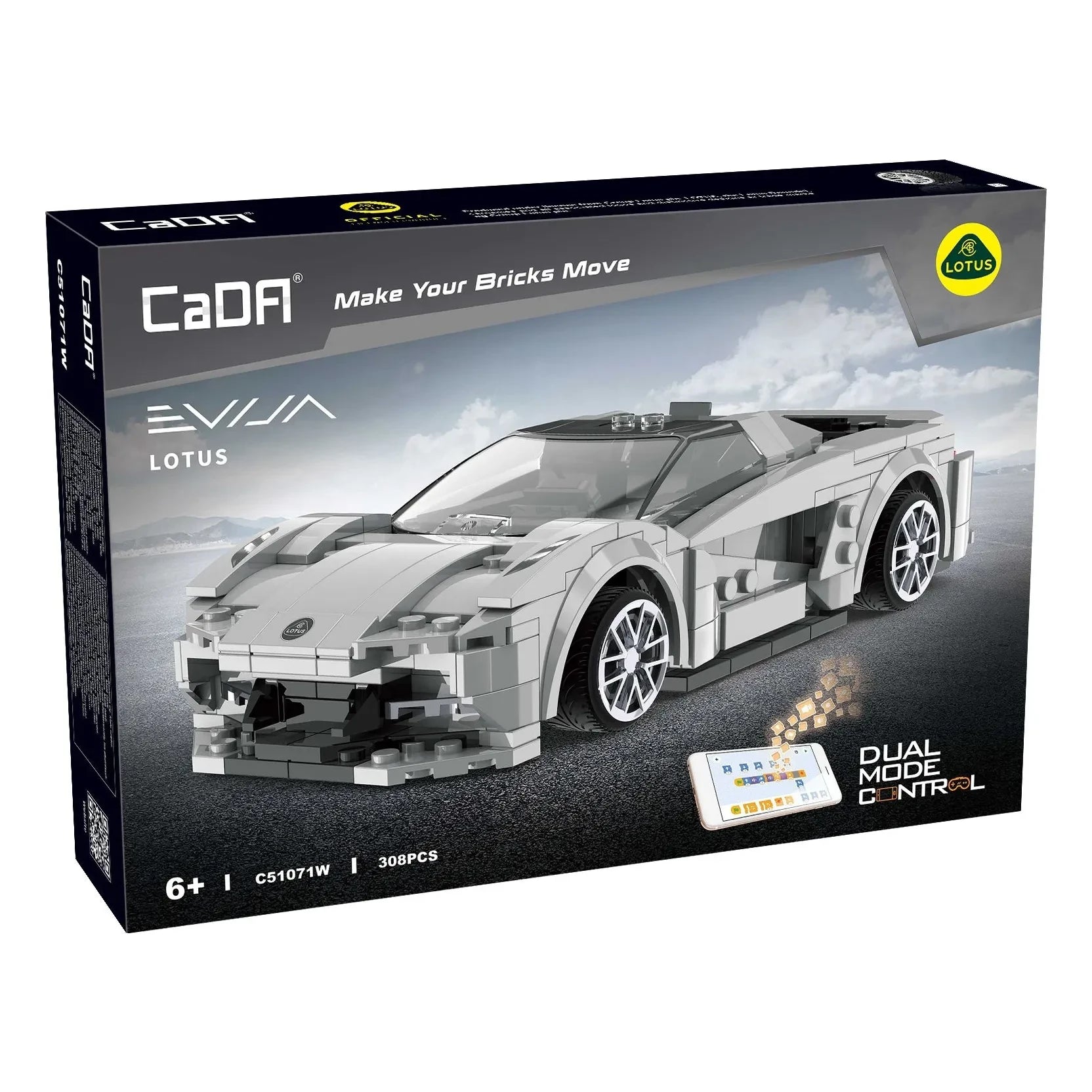 Cada - Building Kit 1:20 - Smart Chassis - Lotus - 308 Pieces