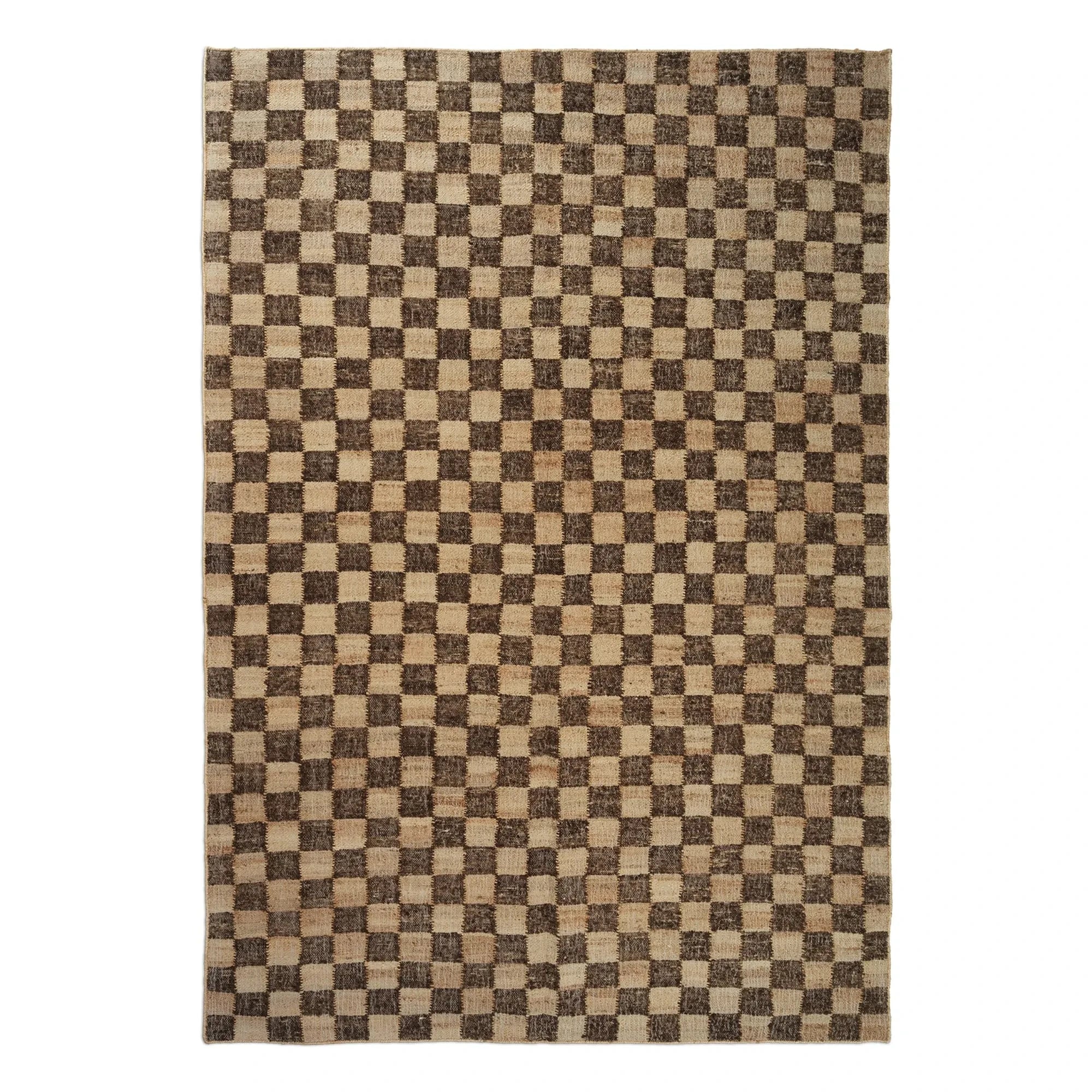 Ferm Living - Plaid Wool and Jute Rugs | Brown