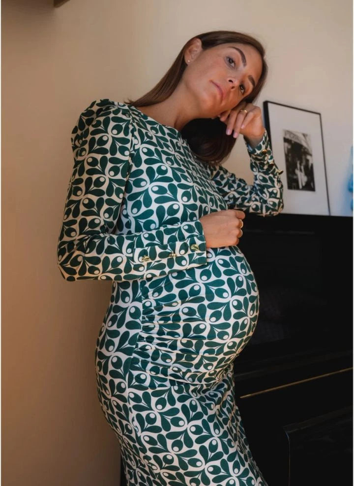 Paloma Collection - Thelma Sintra Maternity Dress | Green