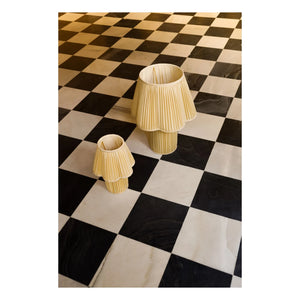 Doing Goods - Myra Silk Table Lamp | Pale Yellow