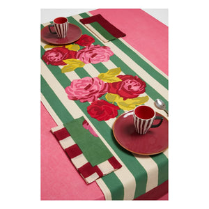 Lisa Corti - Nizam Striped Tablecloth | Green
