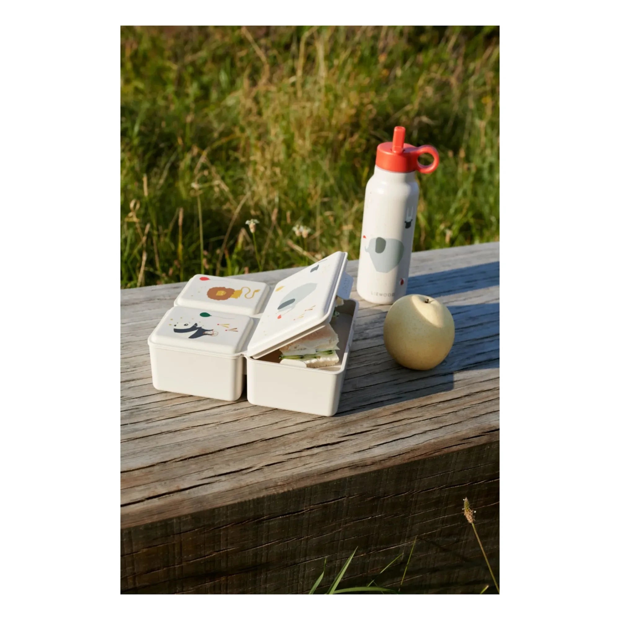 Liewood - Falk Bottle - 350 ml | Circus/Sandy