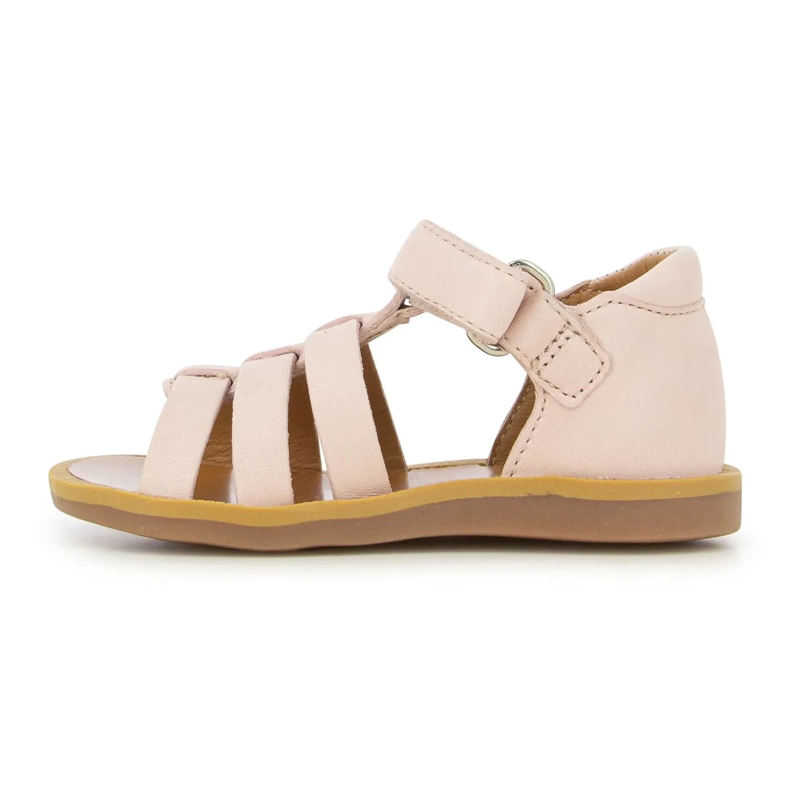 Pom d'Api - Poppy Buckled Sandals | Powder pink