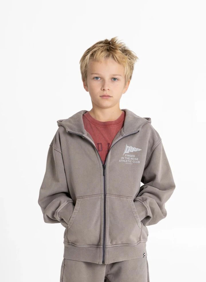 Finger in the Nose - Harlan Run Club Organic Cotton Sweatshirt | Gray