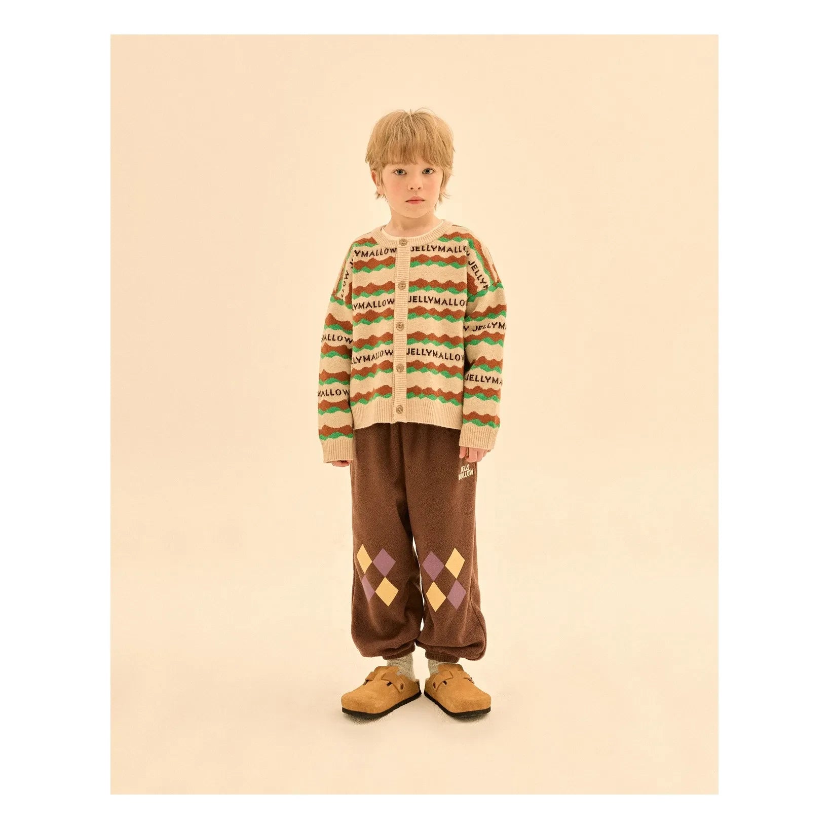 Jelly Mallow - Losanges Jogger | Brown