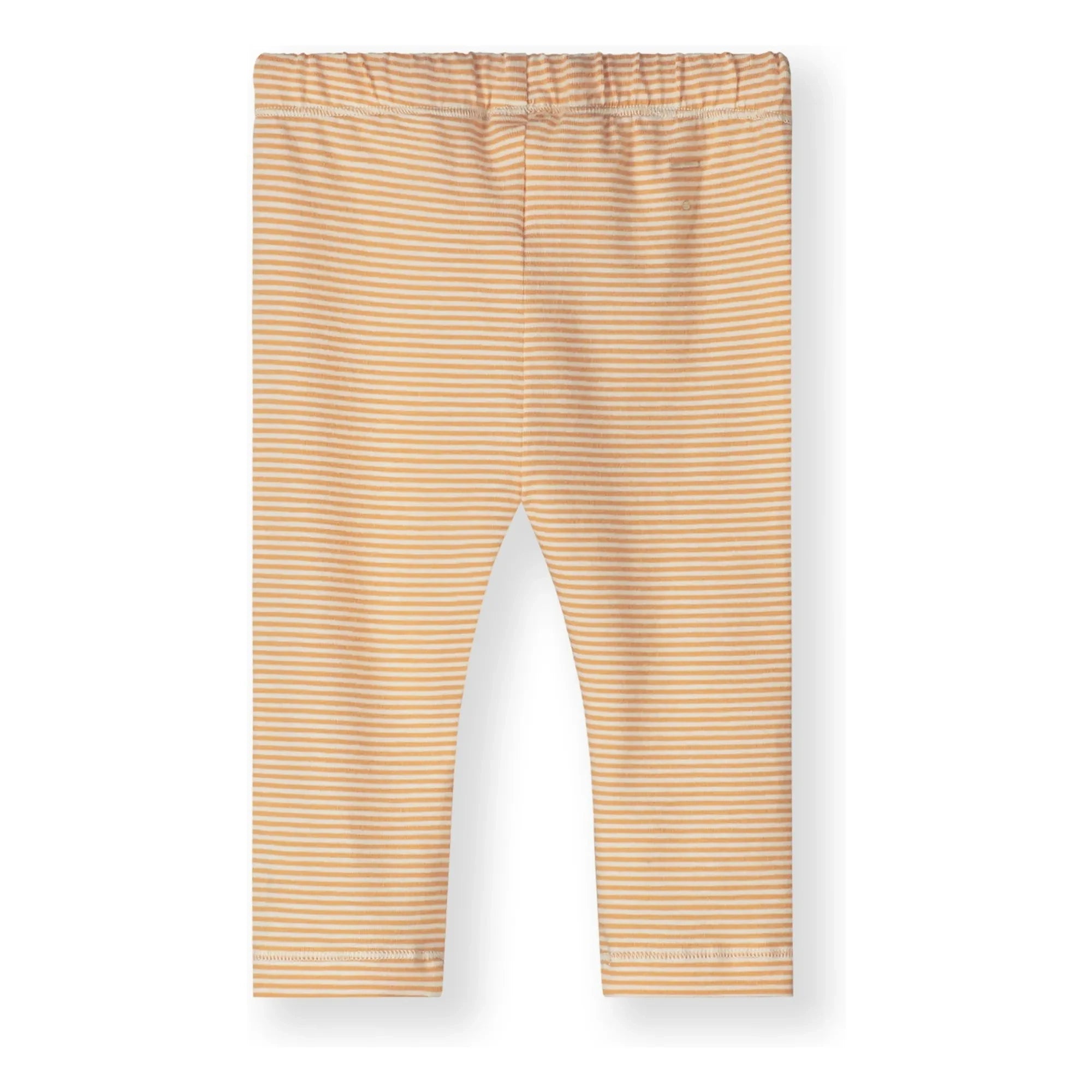 Gray Label - Striped Organic Cotton Mini Leggings | Apricot