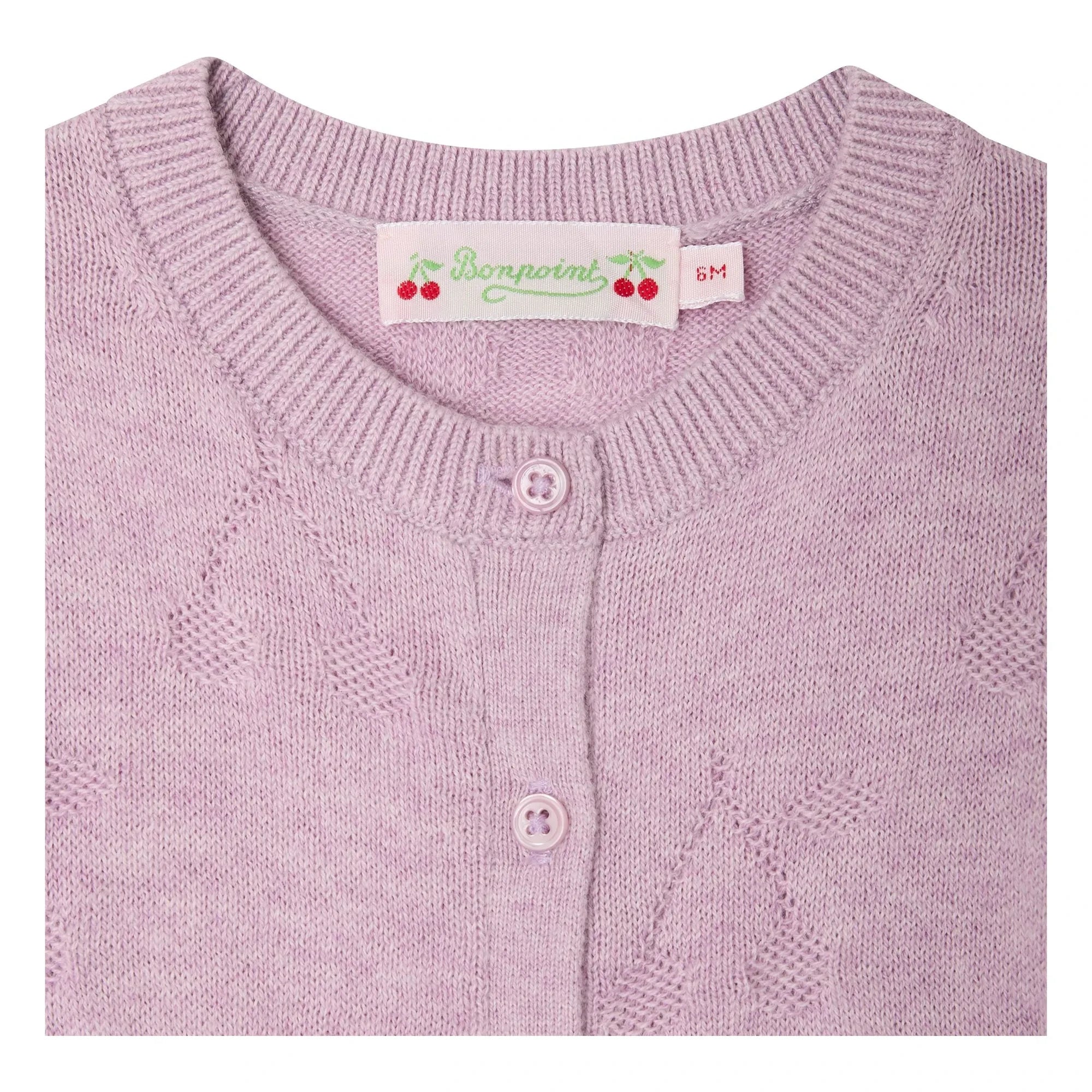 Bonpoint - Teyana Organic Cotton Children's Cardigan | Dusty Rose
