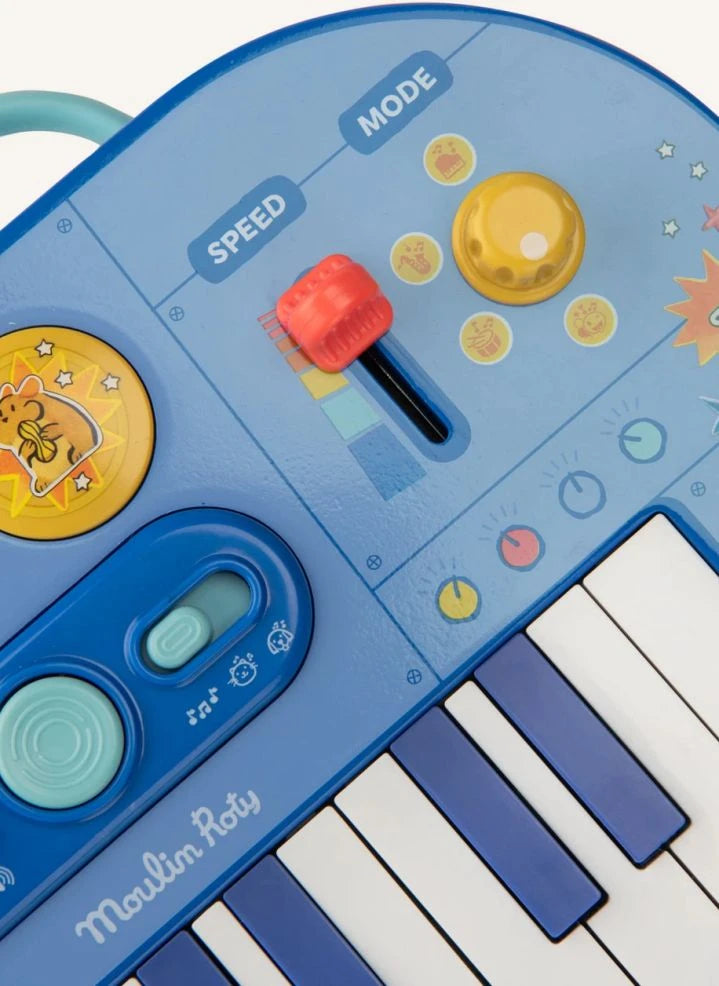 Moulin Roty - Synthesizer Piano - Puce &amp; Pilou | Blue