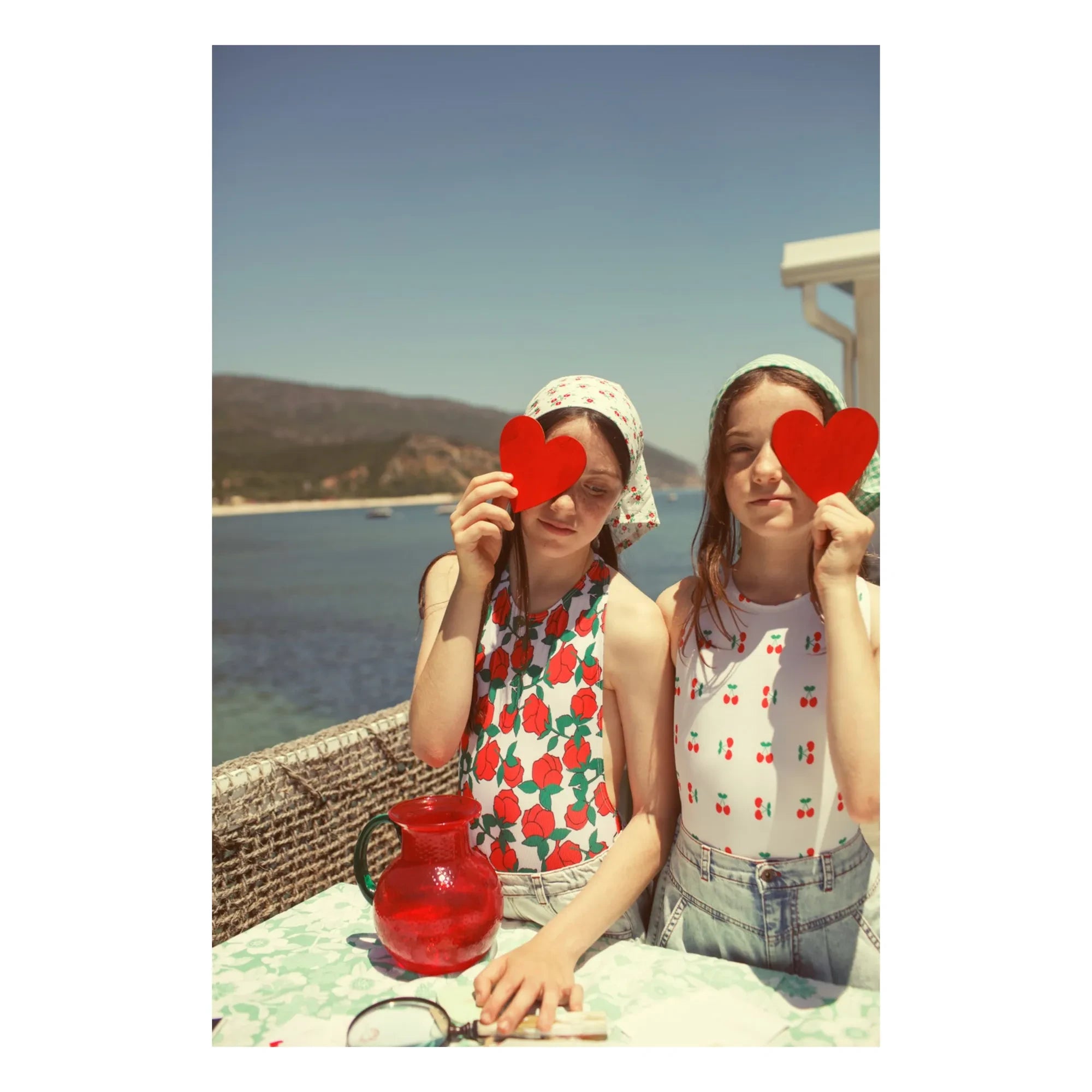 Piupiuchick - Organic Cotton Floral Bandana | Red