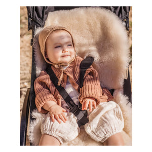 BINIBAMBA - Sheep Leather for Baby Stroller and Carrycot | 68x44 cm | Milk