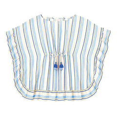 Lison Paris - Striped Metallic Kaftan | Beige