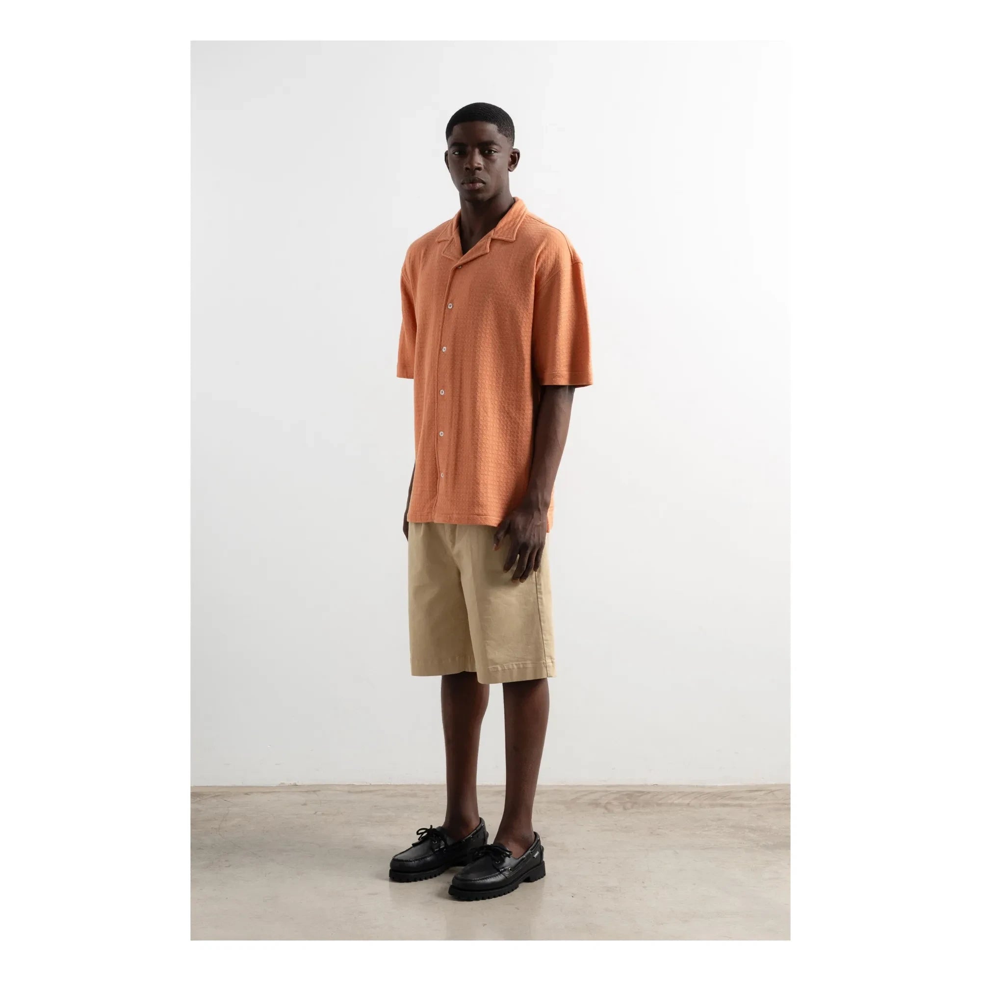 Edmmond Studios - Paul Short Sleeve Shirt | Orange