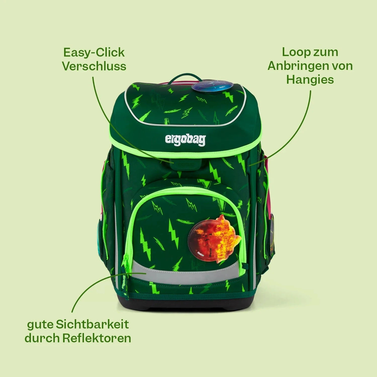 Ergobag - School Backpack Set cubo Beary Fast Lane