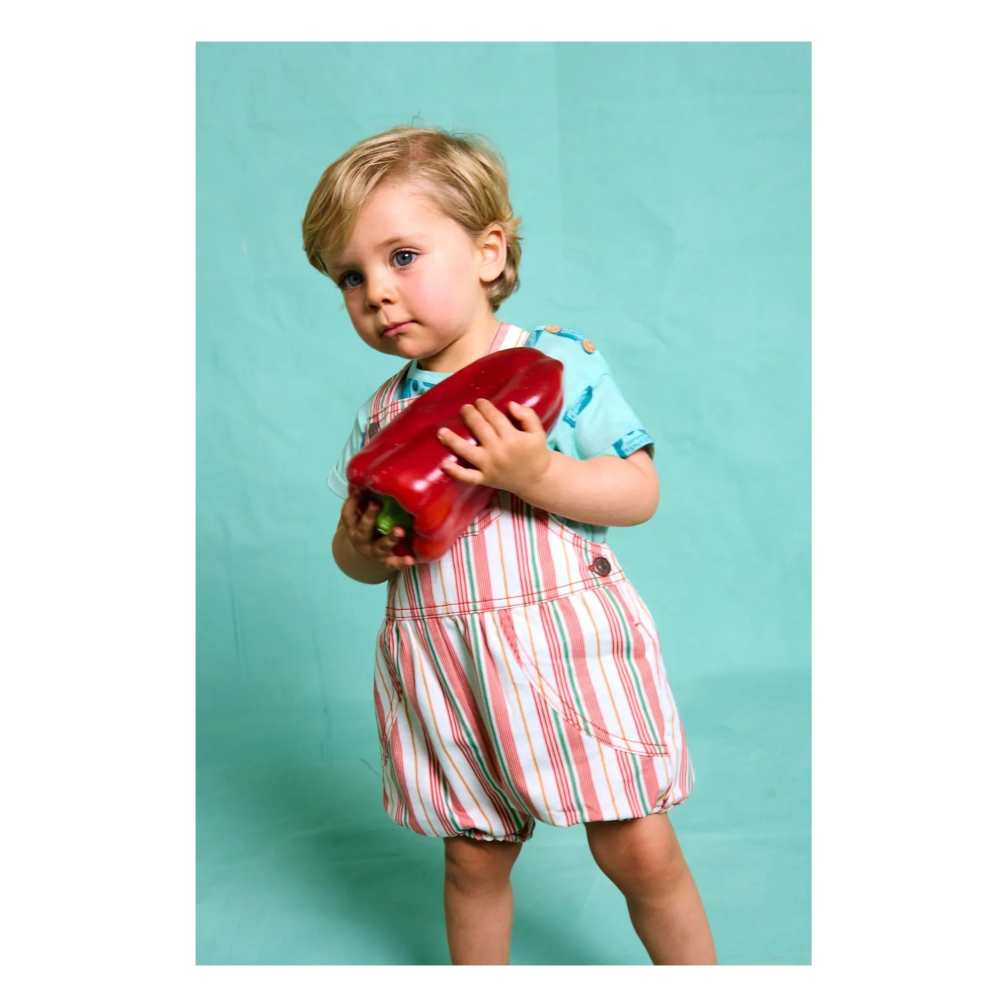 Favorite People - Lasagna Striped Romper | Pink