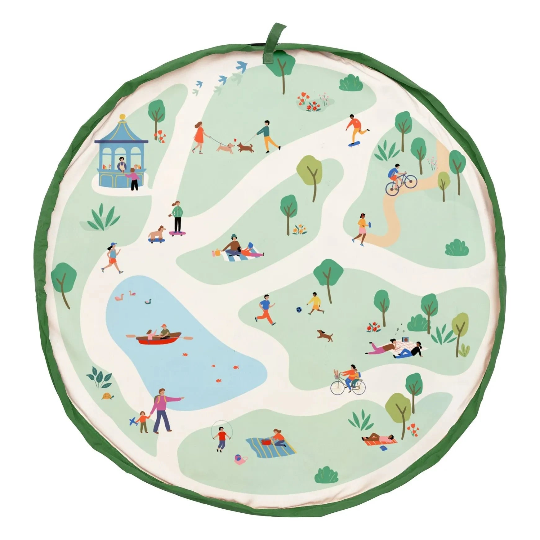 Play and Go - Bag / Noomad Outdoor Play Mat - Park | Green