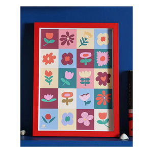 Ma petite vie - Floral Patchwork Poster